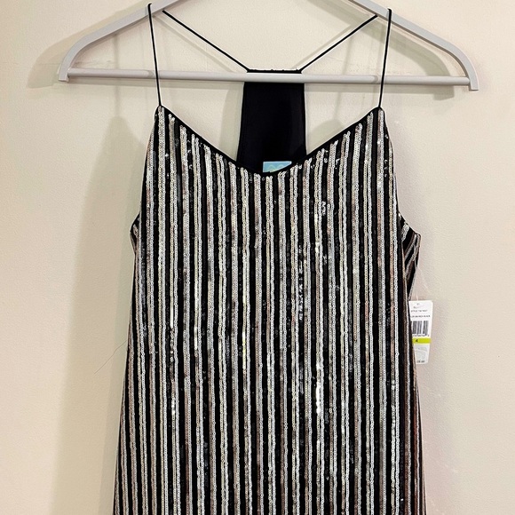 NWT CeCe Sequin Stripe Slip Dress - Picture 3 of 16